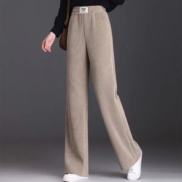 Fleece Wide-Leg Trousers