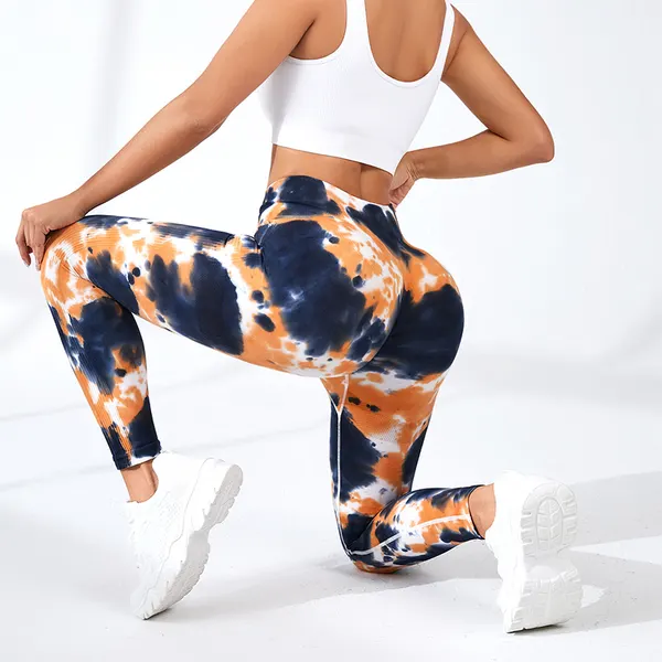 Tie-Dye High Waist Yoga Pants