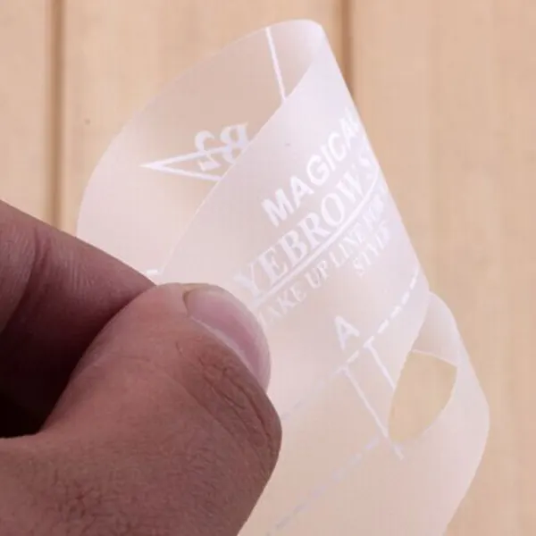 24-Piece Transparent Eyebrow Stencil Set