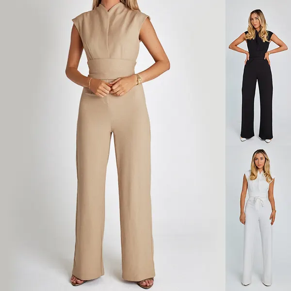 High-Waist Wide Leg Jumpsuit