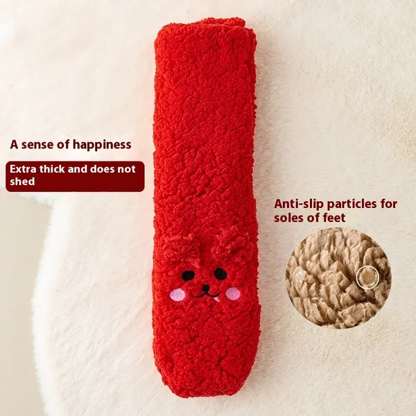 Coral Velvet Non-Slip Floor Socks