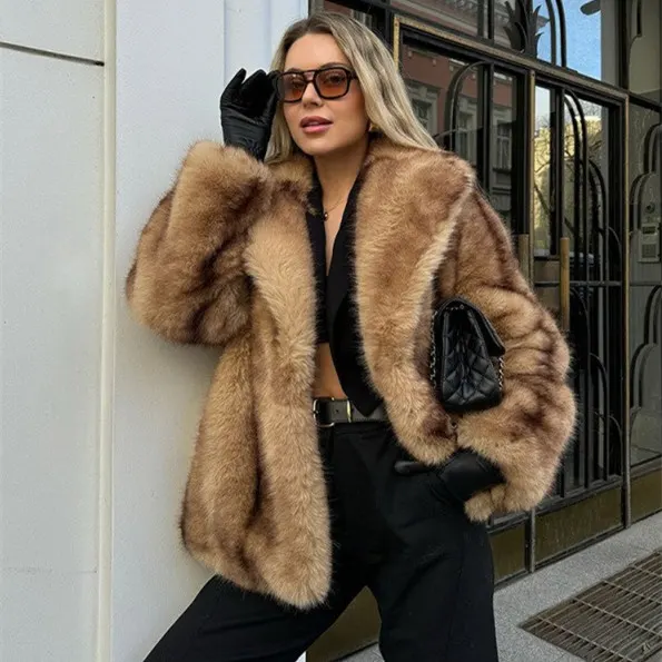 Short Brown Fur Coat