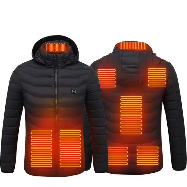 3-Gear Heated Hooded Coat