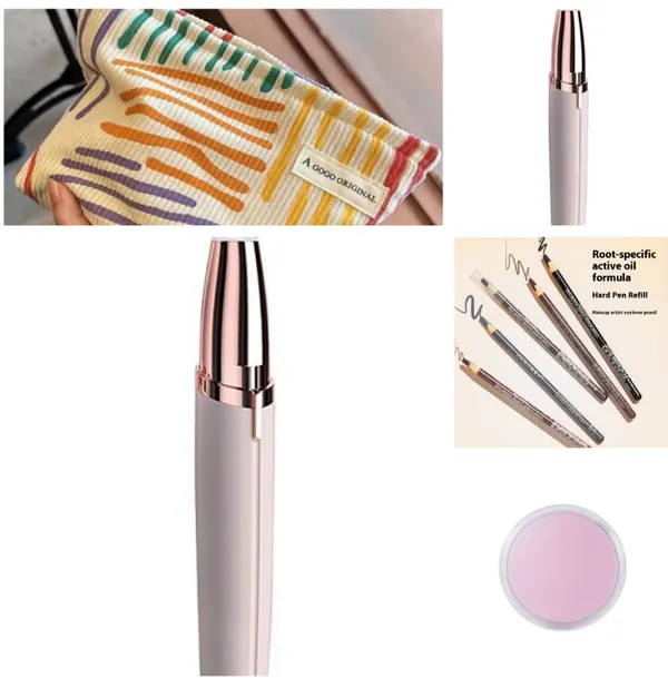 Gold-Plated Precision Eyebrow Trimmer