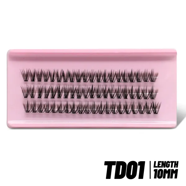 Segmented Natural Curled False Eyelashes