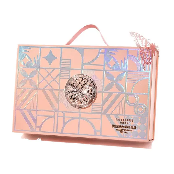 Peach-Toned 9-Piece Makeup Set