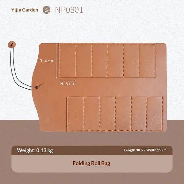 Leather Folding Roll Bag