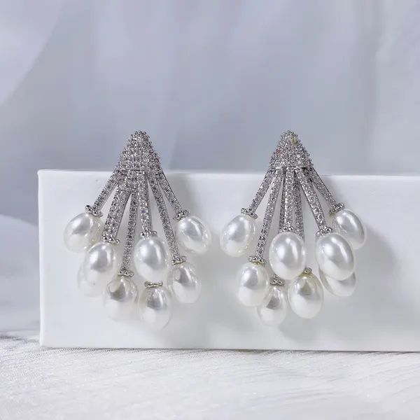 Teardrop Bouquet Flower Earrings