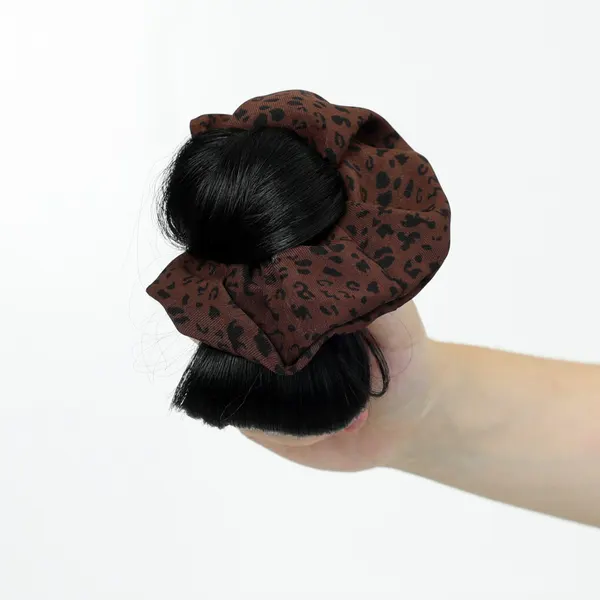 Leopard Print Low Bun Claw Clip