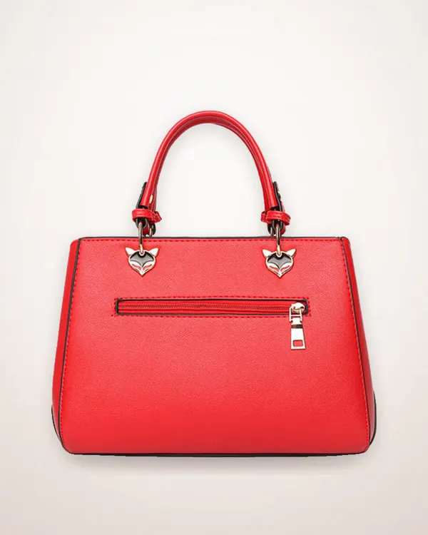 Patchwork PU Leather Shoulder Handbag