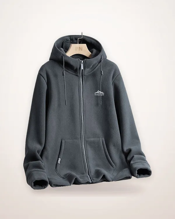 Fleece Sweater Coat with Smooth Lining