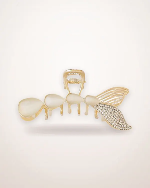 Fish Tail Pearl Hair Clip