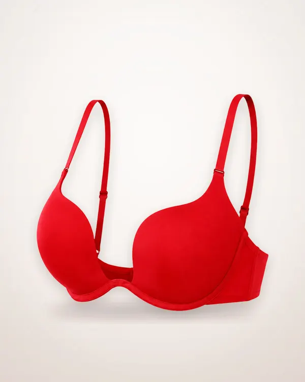 Deep V Backless Bra with Detachable Straps