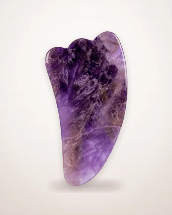 Amethyst Facial Roller and Gua Sha Set