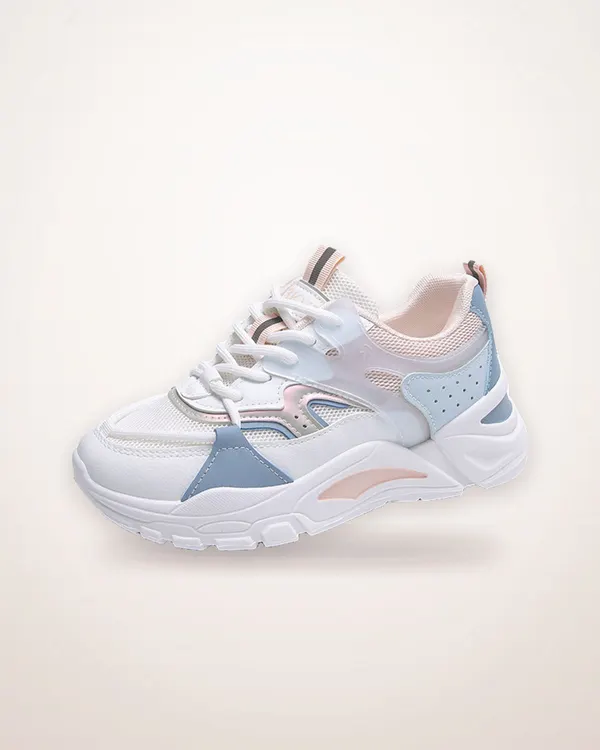 Breathable Lace-Up Running Sneakers