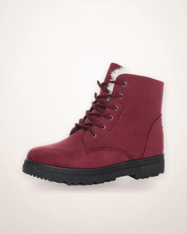 Plush-Lined Winter Snow Boots