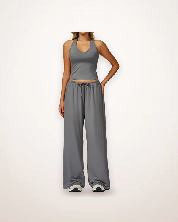 Brushed Quick-Dry Strappy Back Yoga Set