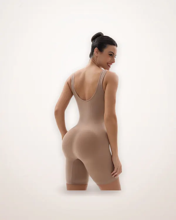 Wide-Strap Tummy Control Bodysuit