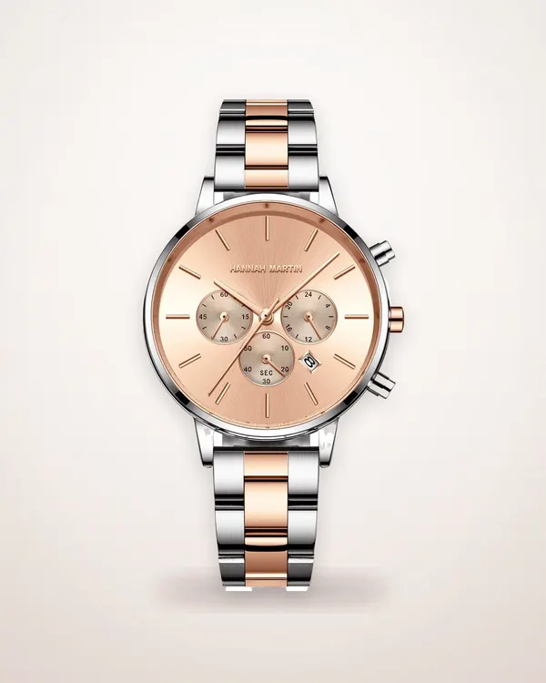 Butterfly Clasp Chain-Link Watch