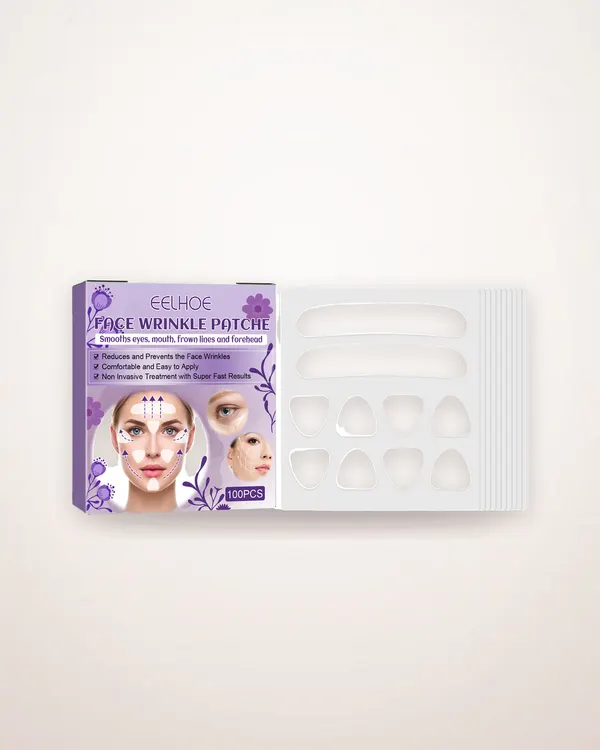 100-Piece Silicone Facial Smoothing Patch Set