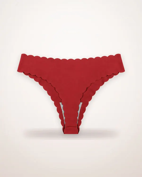 Wave Lace Low-Rise Thong