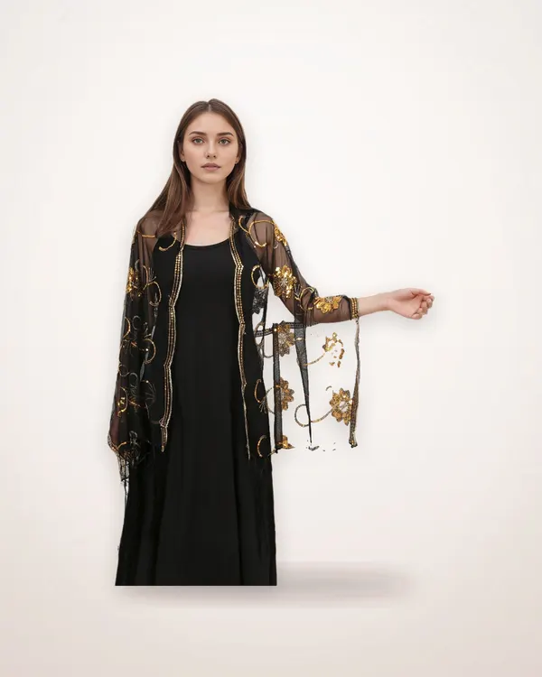 Floral Tassel Breathable Scarf