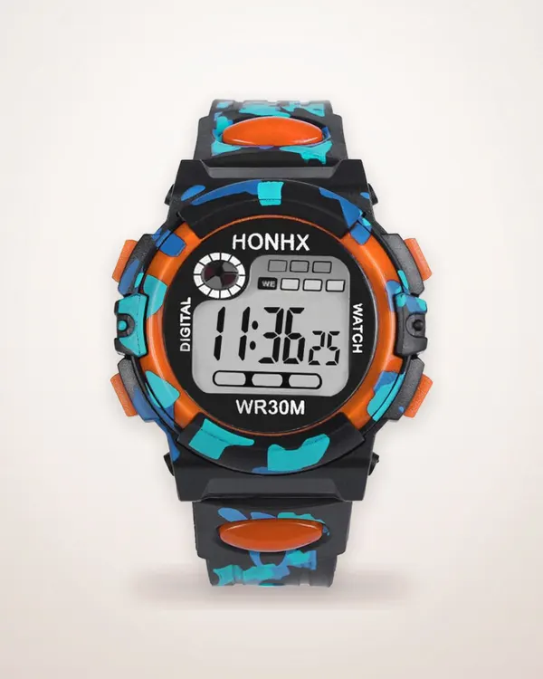 Digital Chronograph Camouflage Sports Watch