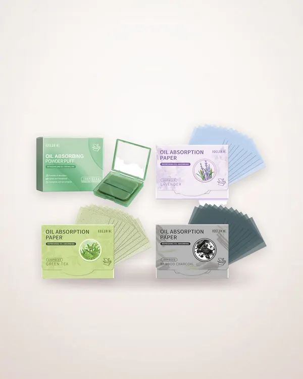 Linen Fiber Oil-Absorbing Face Papers with Mirror