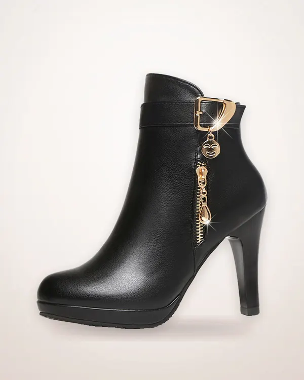 Pointed Toe Fine Heel Ankle Boots