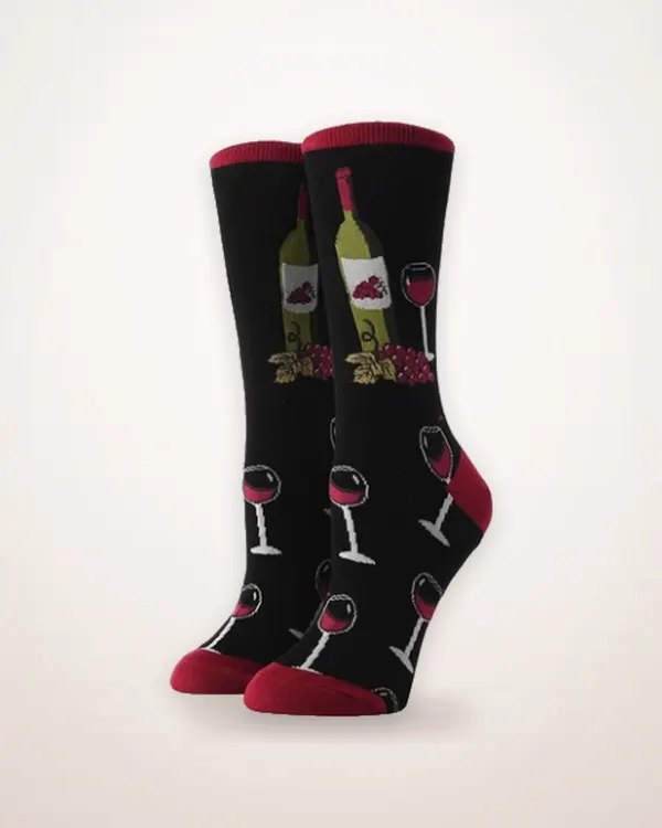 Wine Lover Crew Socks