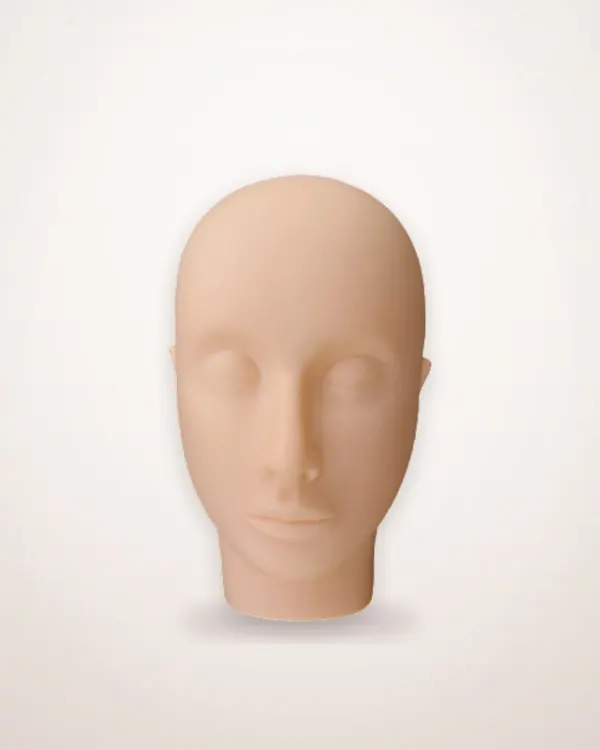 Soft Silicone Eyelash Practice Head