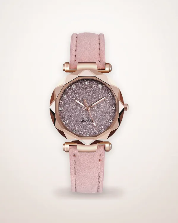 Starry Sky Rhinestone Quartz Watch