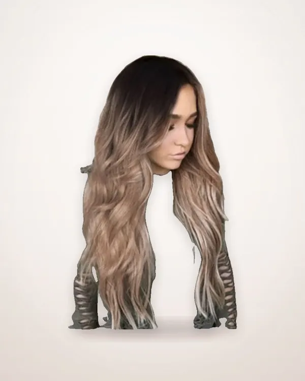 Long Curly Gradient Wig