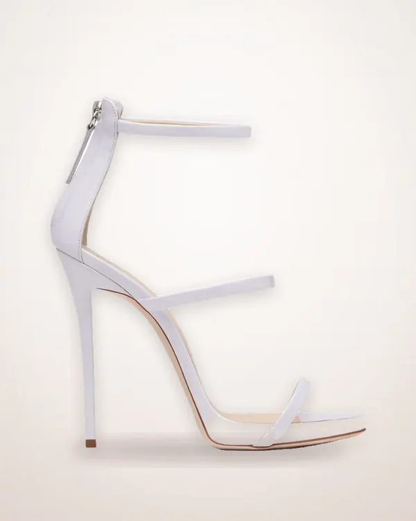 Peep-Toe Patent Heel with Ankle Strap