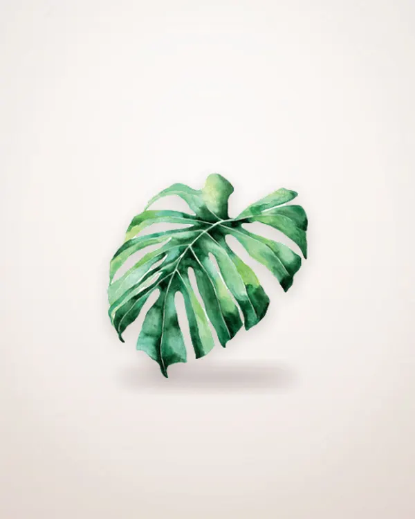 Palm Leaf Round Microfiber Beach Towel