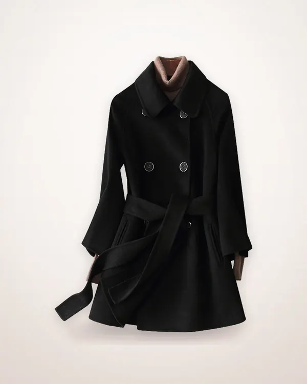 Double-Faced Wool Mid-Length Coat