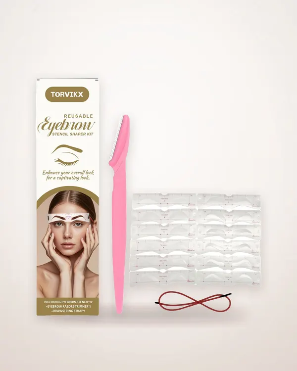 12-Piece Reusable Eyebrow Stencil Kit