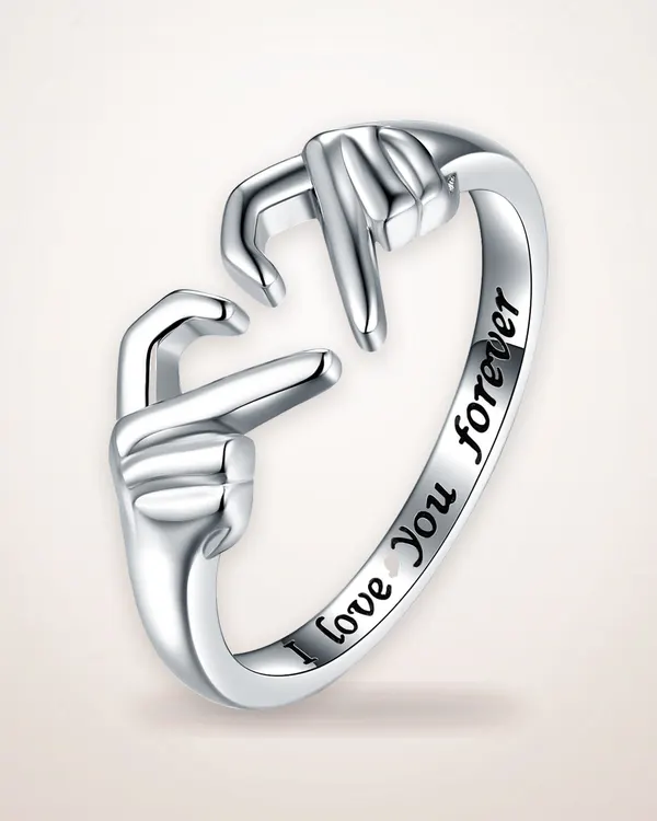 Adjustable Claddagh Heart Ring