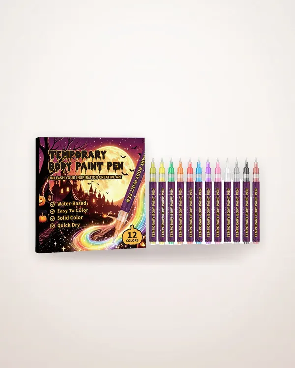 12-Piece Halloween Nail Art Pen Set