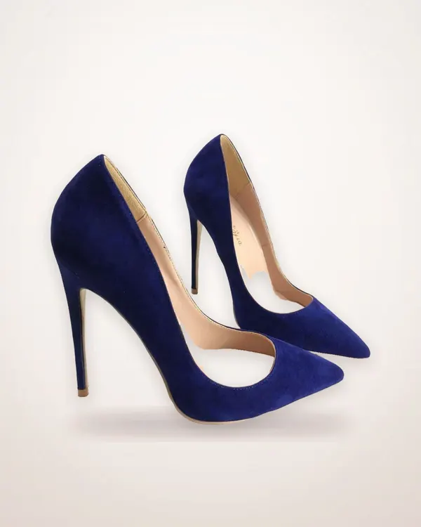 Suede Pointed-Toe Stiletto Heels