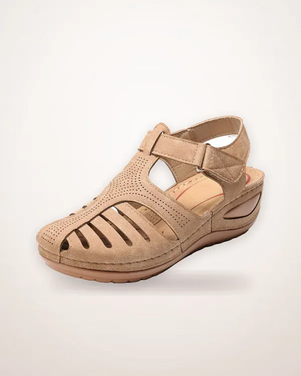 Round Toe Wedge Sandals