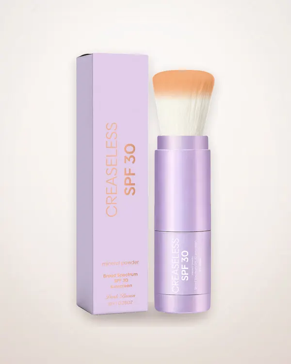Mineral Setting Powder with Brush, Deep Coffee