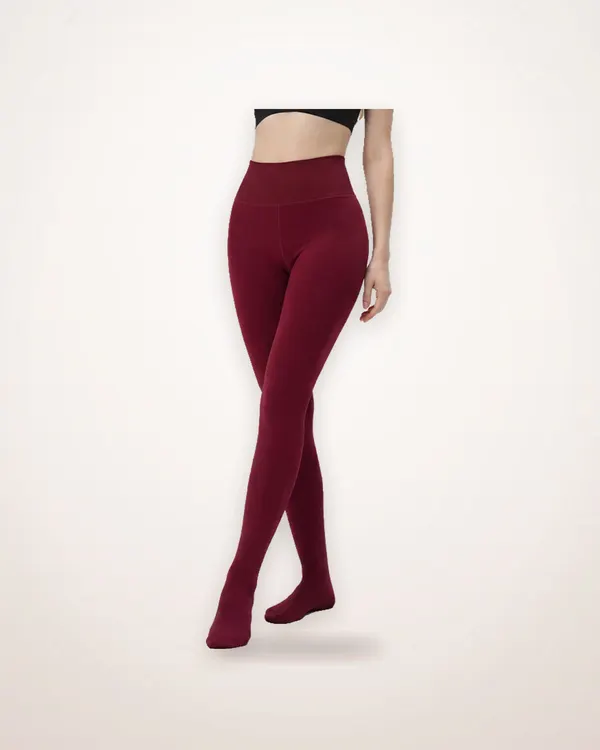 Fleece-Lined Footed Tights