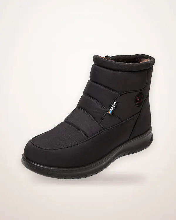 Warm Cotton Flat Heel Ankle Boots