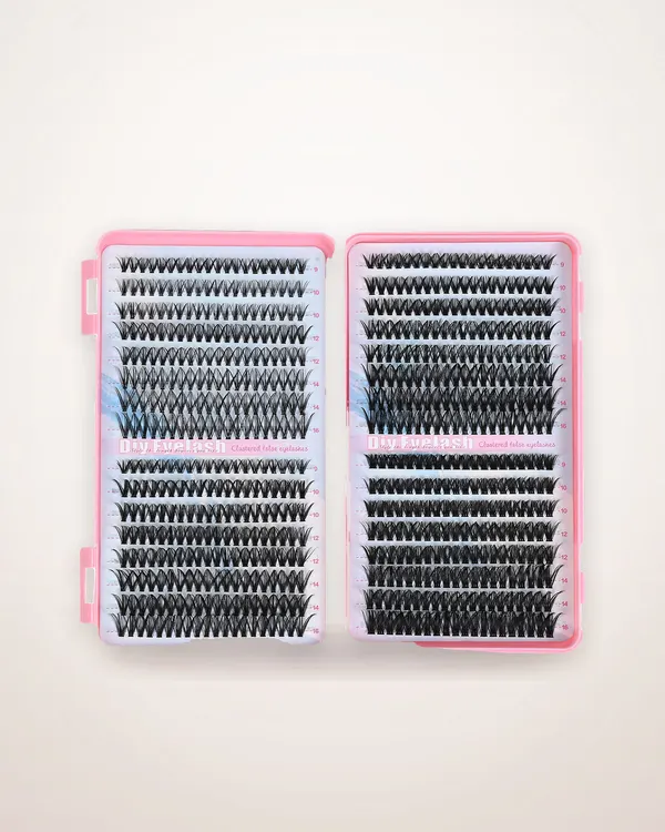 Single-Cluster Curling False Lash Book Set