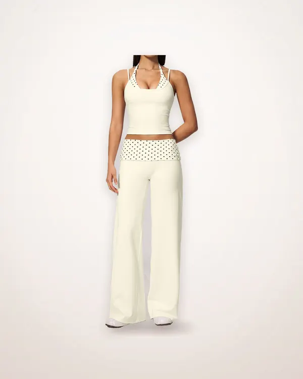 Polka Dot Faux Two-Piece Active Set