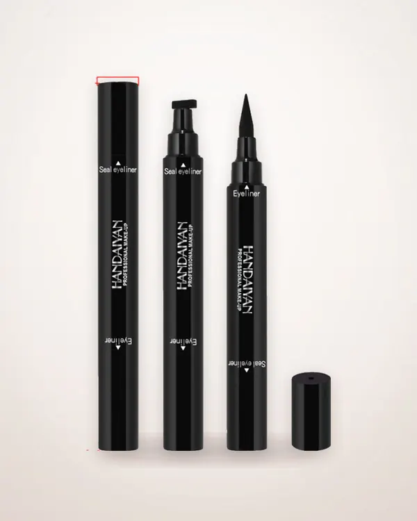 Dual-End Waterproof Black Eyeliner