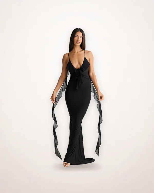 Low-Waist Suspender Mini Dress