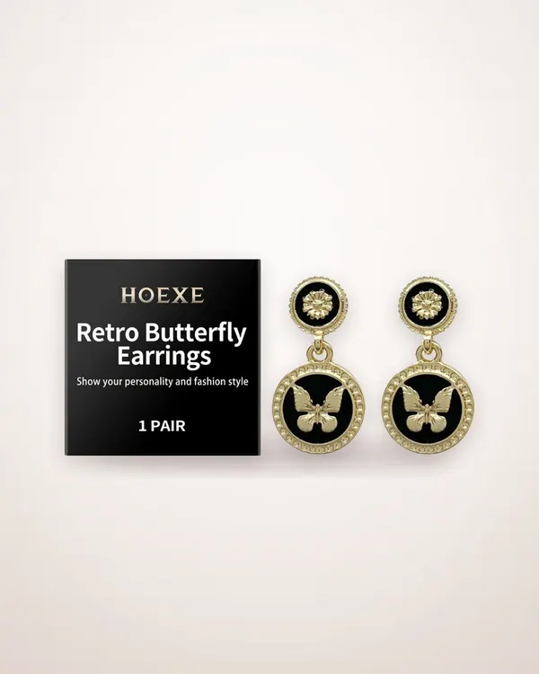 Vintage Butterfly Alloy Earrings