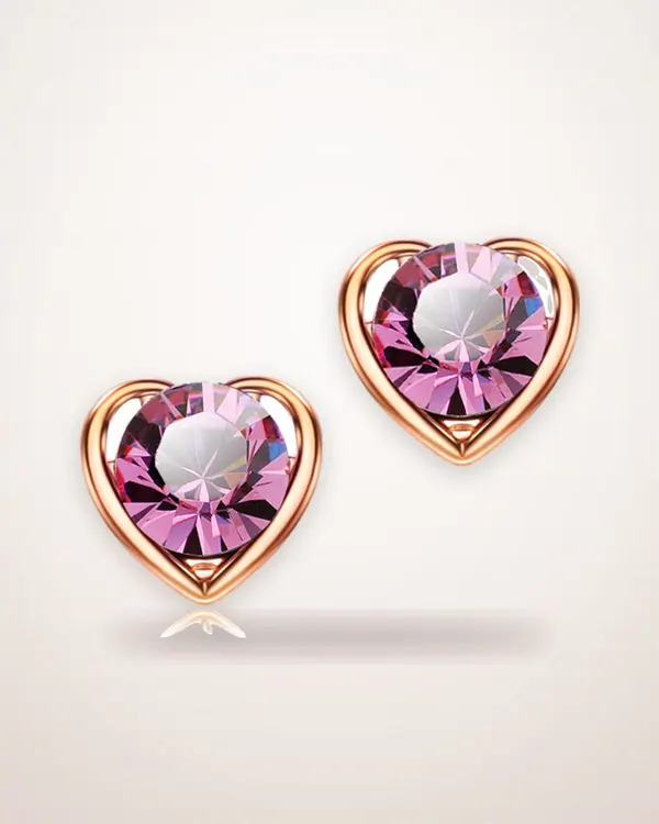 Heart, Drop and Bell Three-Piece Jewelry Set